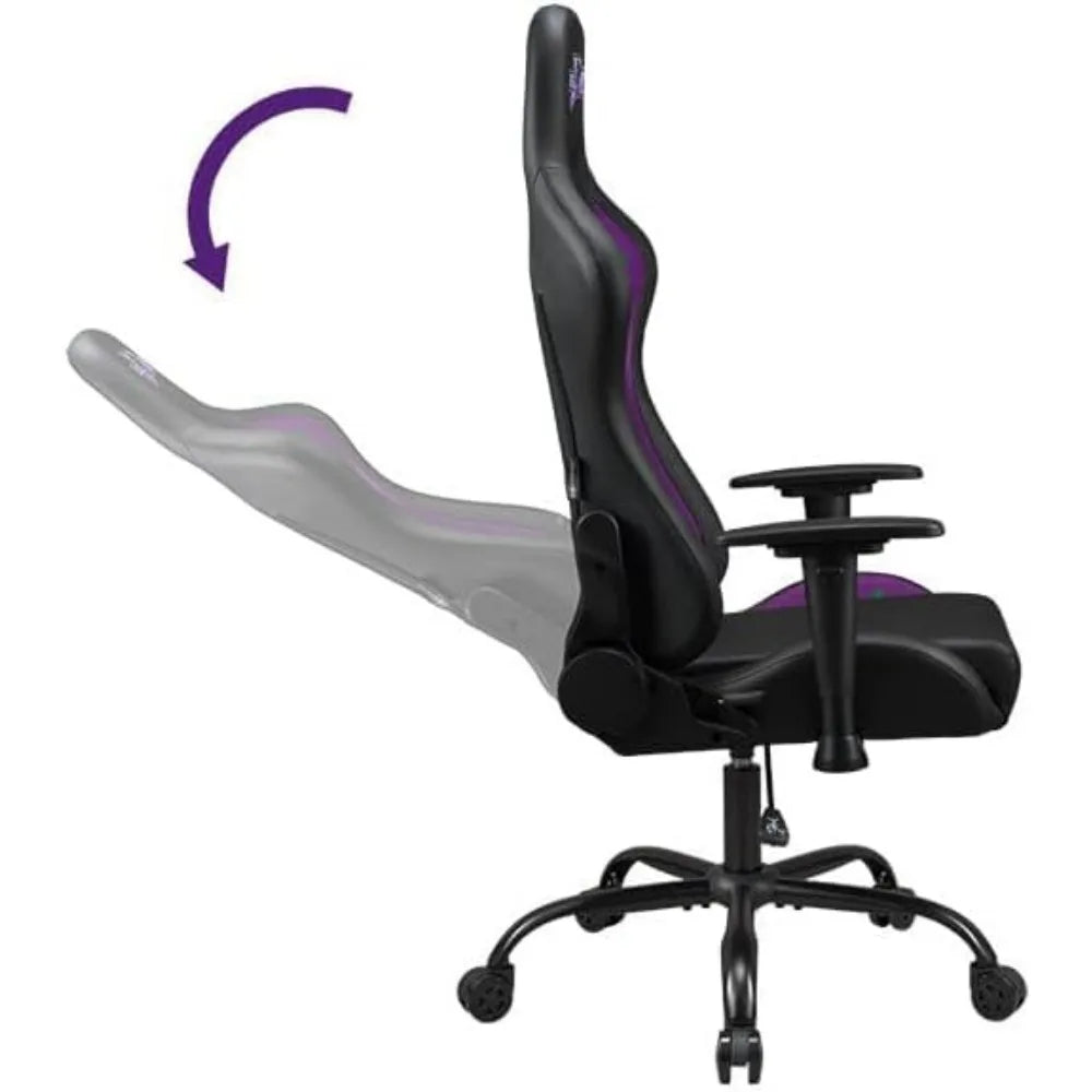 Gaming Chair With Adjustable Armrests And Headrest