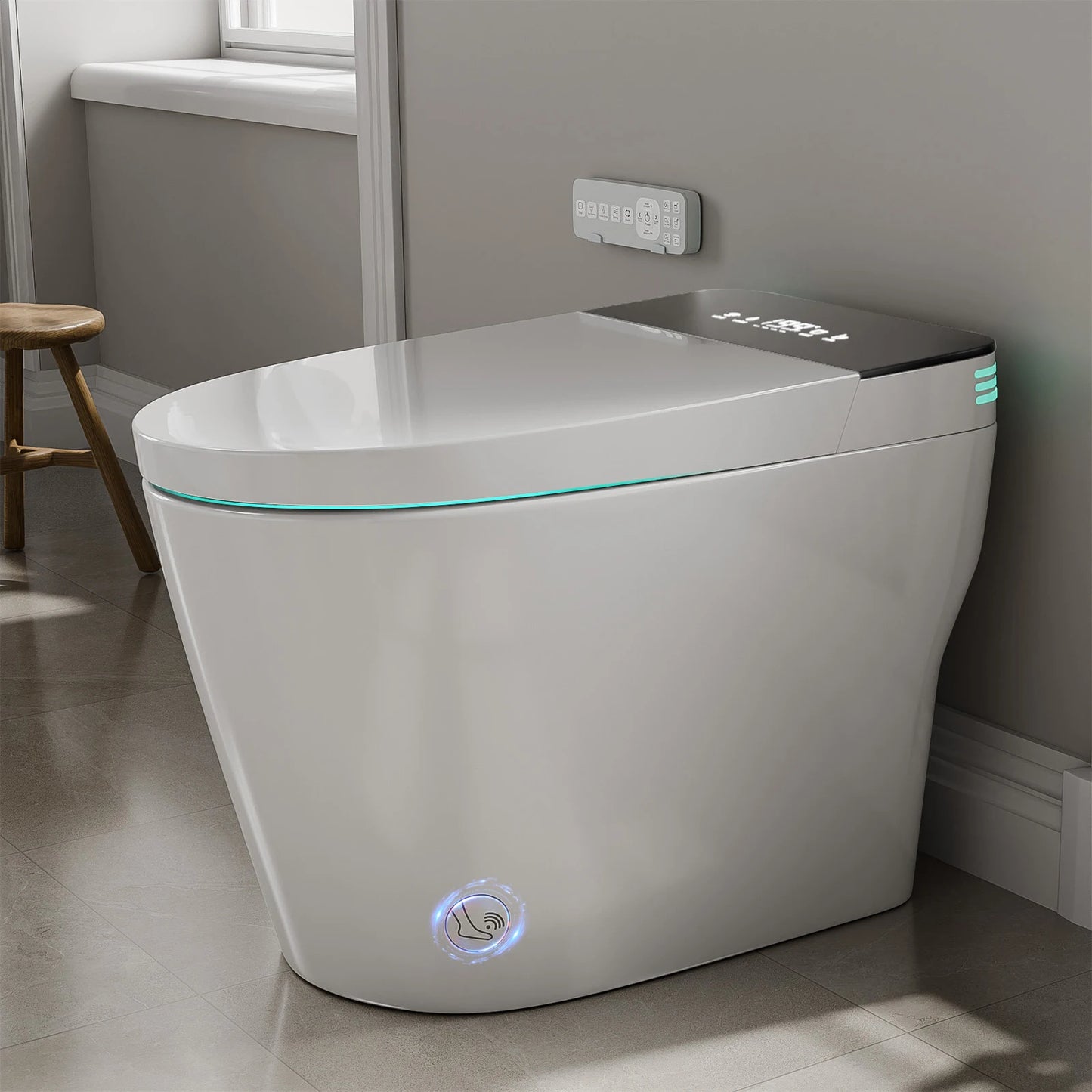 Smart Toilet With Built In Bidet And Auto Features