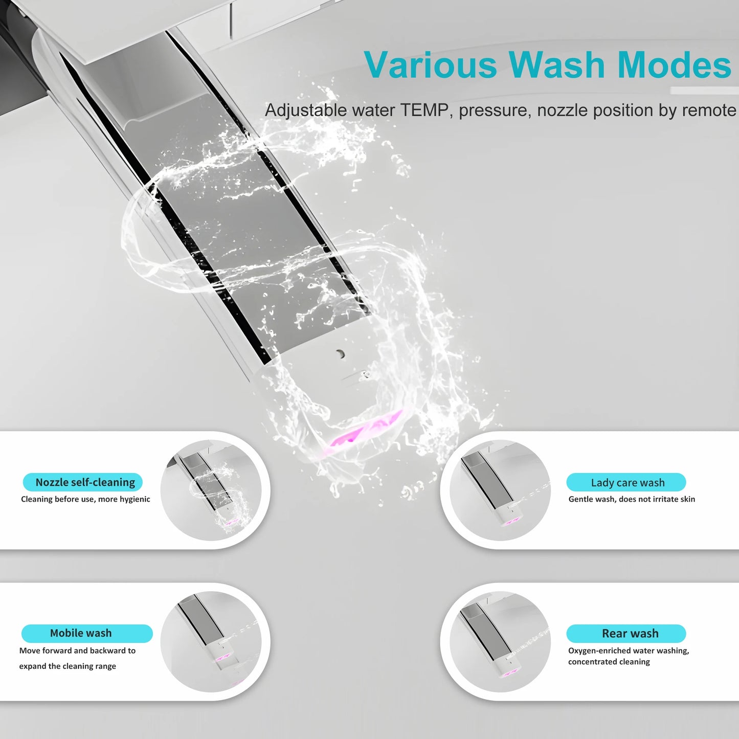 Smart Toilet With Built In Bidet And Auto Features