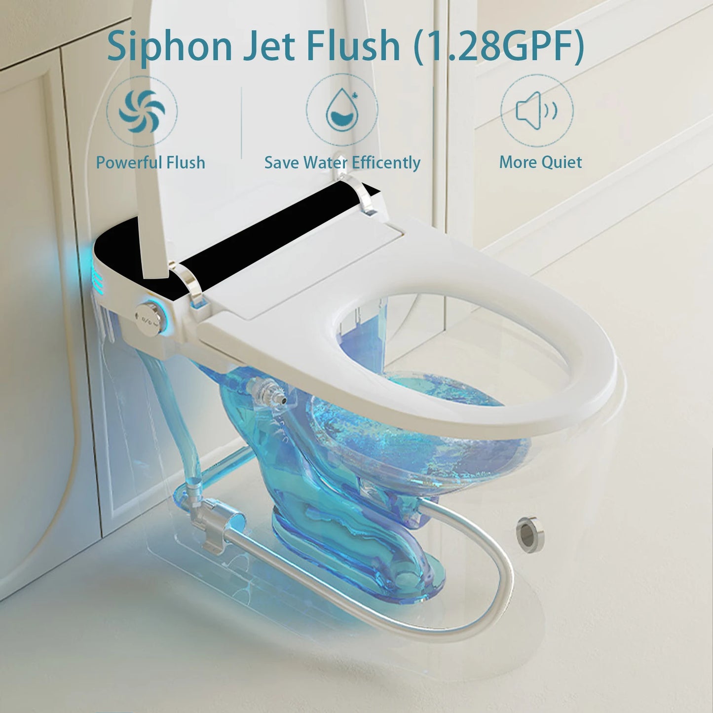 Smart Toilet With Built In Bidet And Auto Features
