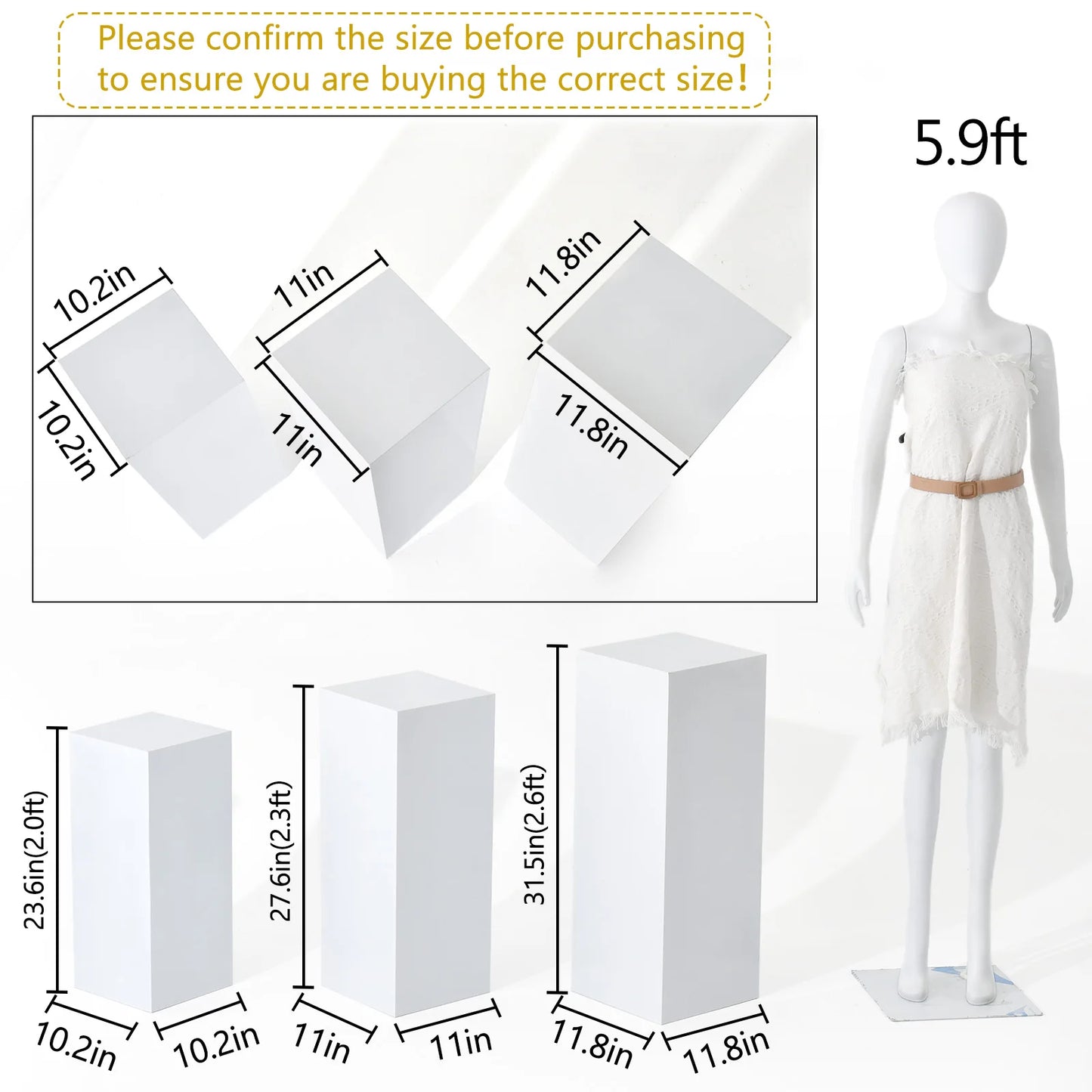 Six Piece Metal Display Pedestal Stands For Wedding Dessert Tables