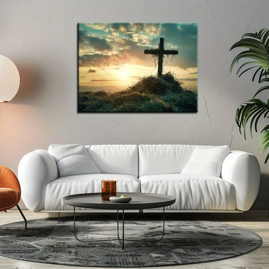 Hign Concerned Sunrise Canvas Art Print No Added Chemicals Chemical Free Vibrant Dawn Hues For Living Room Decor