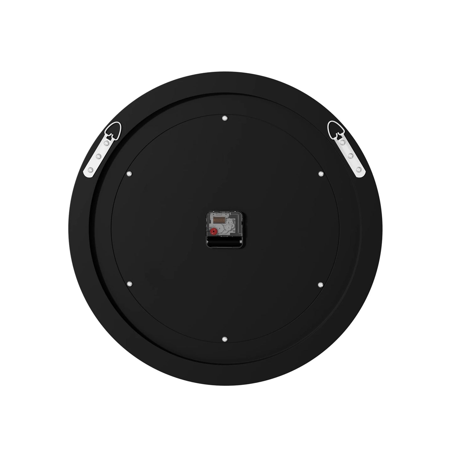 Silver Round Mirror Clock 60cm 80cm Beveled Crystals Crushed Diamond Effect Glam Wall Decor for Home