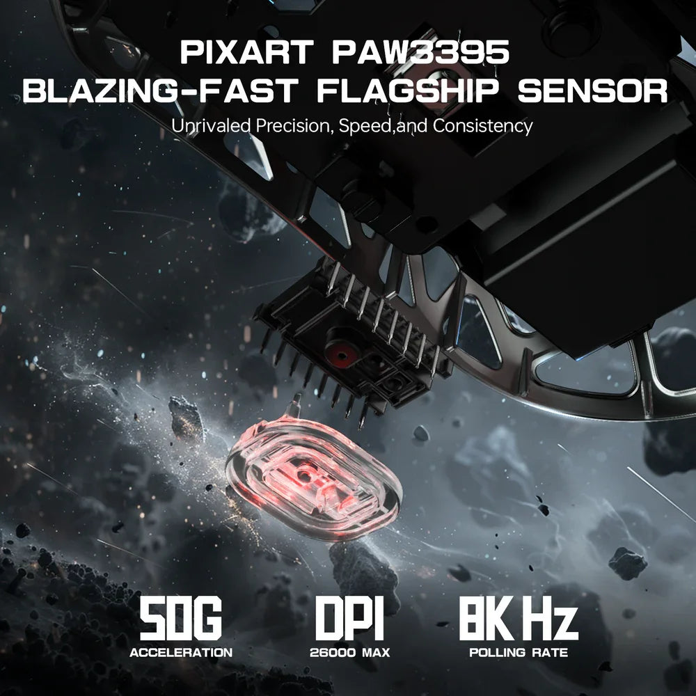Attack Shark R3 Magnesium Alloy Gaming Mouse 8000Hz Wireless