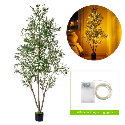 Artificial Olive Tree Faux Plant With Anti Tip Stability Home