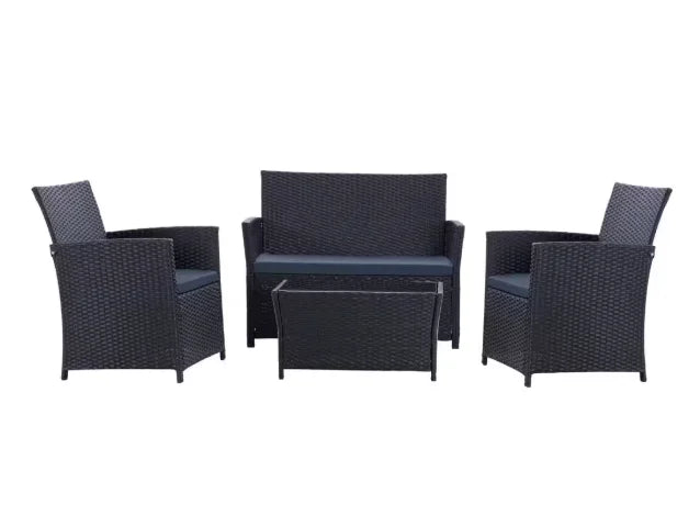 Patio Furniture Set With Cushions Chairs Sofa And Tea Table