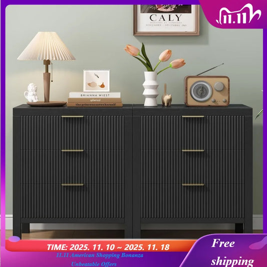 Mid Century Dresser And Nightstand Sets With Drawers For Bedroom Kids Room And Hallway Wooden Nightstands