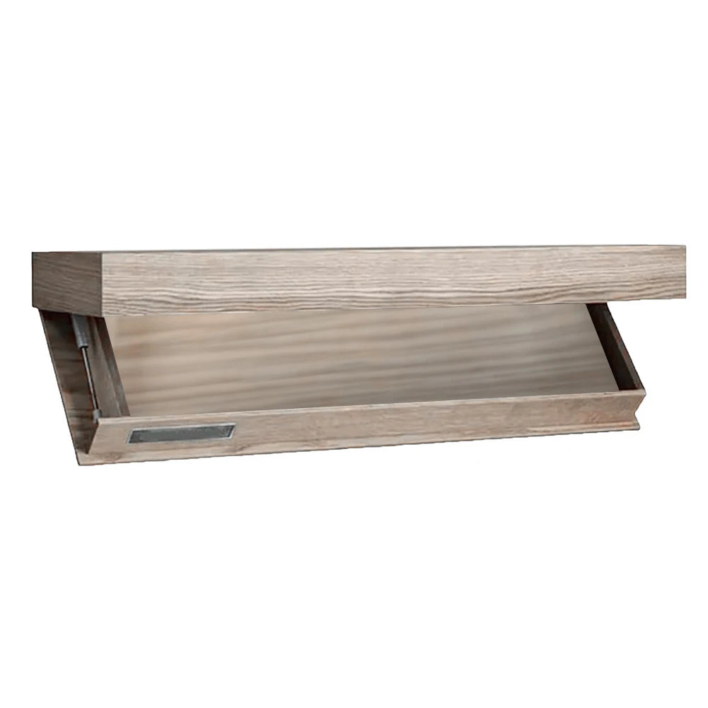 Wooden Concealed Floating Shelf With Secret Compartment Storage Rack