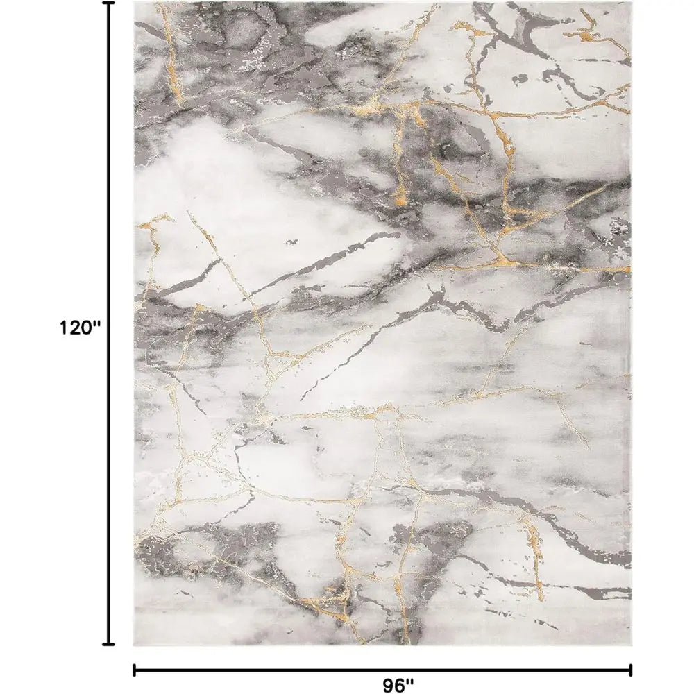 Modern Abstract Area Rug NonShedding Easy Care For Living Room