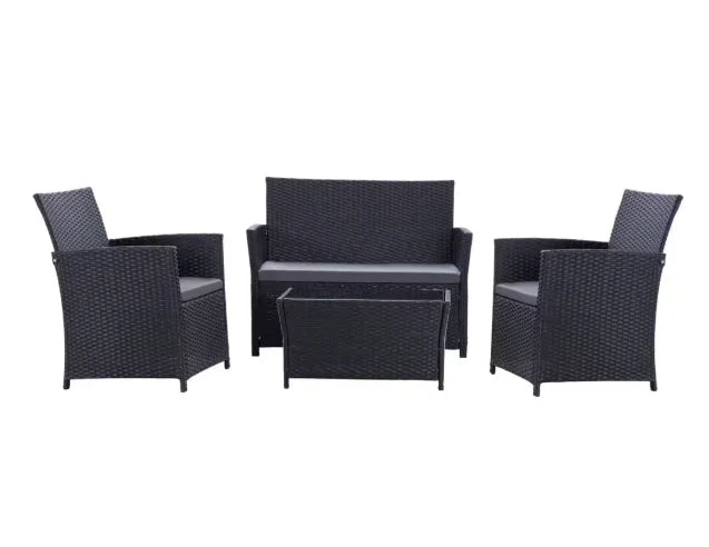 Patio Furniture Set With Cushions Chairs Sofa And Tea Table