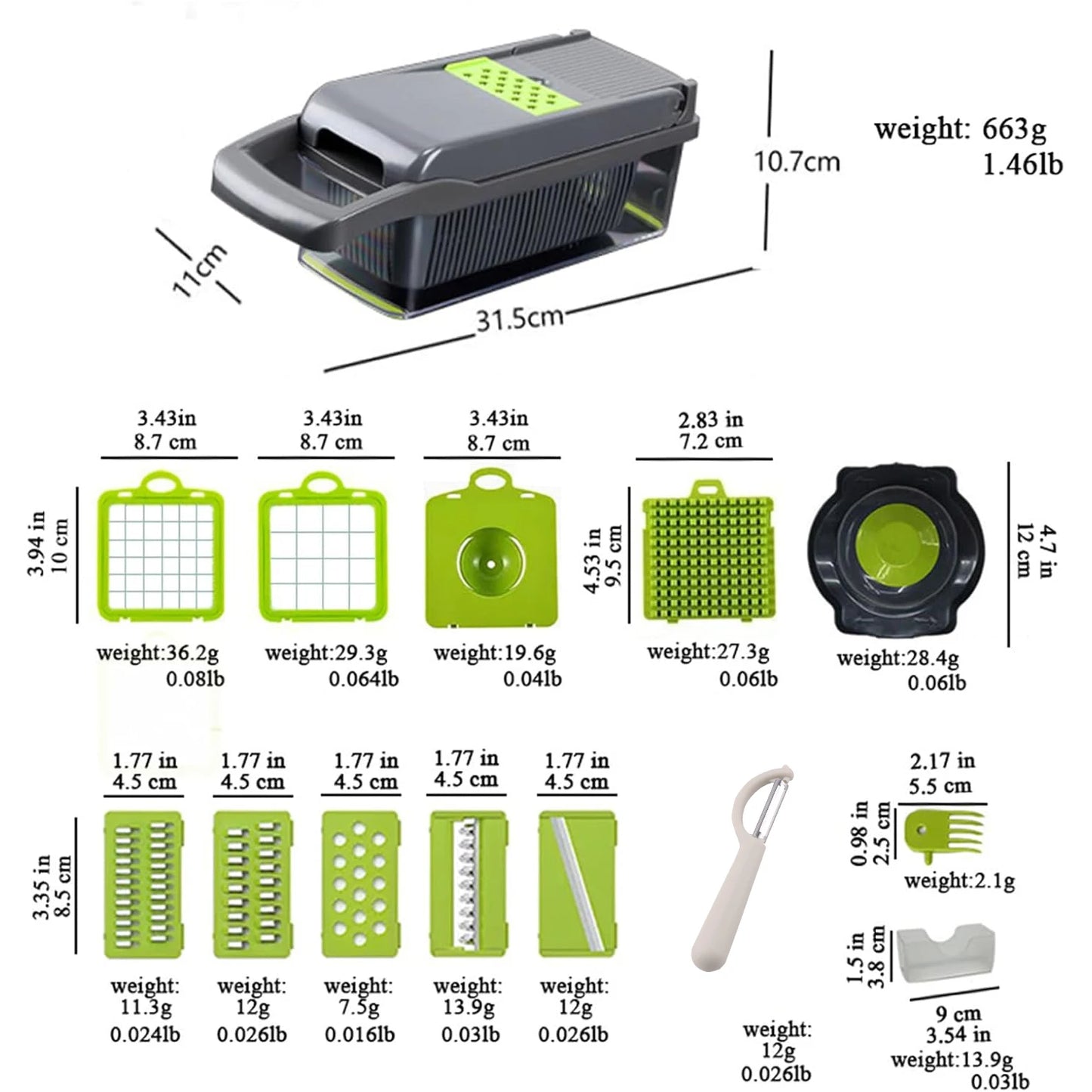 Professional Kitchen Chopper Slicer Multifunctional Food Cutter
