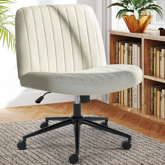 Adjustable Swivel Desk Chair With Wheels And Wide Seat