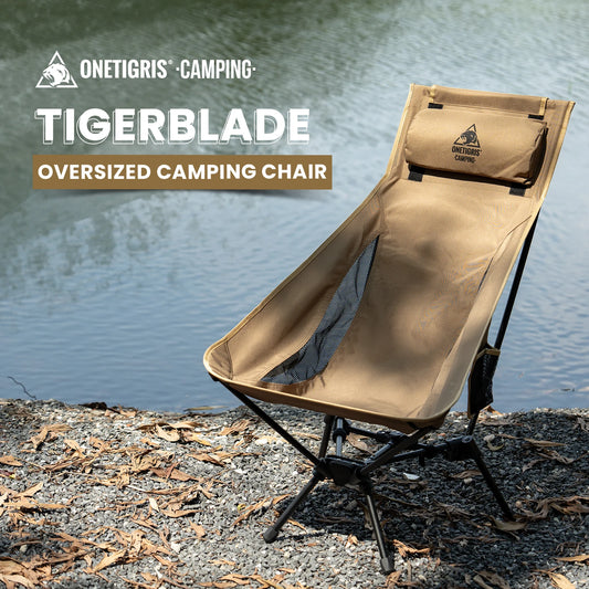 OneTigris Tigerblade High Back Camping Chair With Pillow